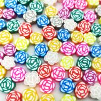 Polymer Clay Jewelry Beads, Rose, DIY, mixed colors, 10mm, Approx 