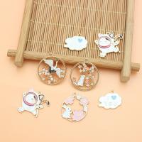 Zinc Alloy Enamel Pendants, DIY 