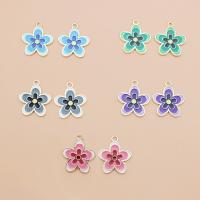 Zinc Alloy Enamel Pendants, Flower, DIY 