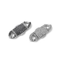 Titanium Steel Interlocking Clasp, polished, DIY & with rhinestone 