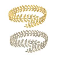 aleación de zinc Brazalete de brazo, Ajustable & Joyería & para mujer, más colores para la opción, 80mm, Vendido por UD