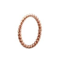 Titan Stahl Fingerring, Titanstahl, Vakuum-Ionen-Beschichtung, Modeschmuck & verschiedene Größen vorhanden & für Frau, Roségold, 2.3x2.3mm, verkauft von PC