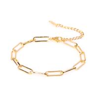 Brass Bracelets, gold color plated, Unisex & hollow, 220mm 