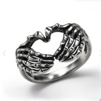 Zinc Alloy Finger Ring, antique silver color plated, fashion jewelry & Unisex 