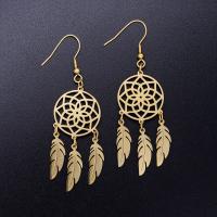 Boucles d'oreilles en acier titane, Placage ionique sous vide, styles différents pour le choix & pour femme & creux, plus de couleurs à choisir Vendu par sac