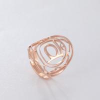 Titan Stahl Fingerring, Titanstahl, Vakuum-Ionen-Beschichtung, Modeschmuck & für Frau & hohl, keine, verkauft von PC