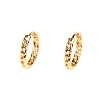 Brass Huggie Hoop Earring, gold color plated, fashion jewelry & for woman 