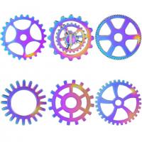 Zinc Alloy Jewelry Pendants, Gear Wheel, colorful plated, Unisex Approx 50 cm 