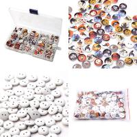 Schima Superba  Button, Flat Round, printing & DIY, mixed colors, 15mm 