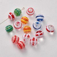 Raffinierte Glasperlen, Lampwork, Epoxidharzklebstoff, DIY, keine, 12mm, Bohrung:ca. 0.9mm, verkauft von PC