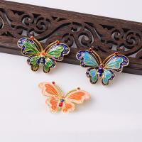 Zinc Alloy Hair Accessories DIY Findings, Butterfly, rack plating, enamel 