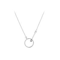 Collier de bijoux en argent , Argent sterling 925, Plaqué de platine, bijoux de mode & pour femme, 445mm, Vendu par PC