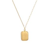 Collier de bijoux de titane, Acier titane, papillon, Placage sous vide, Double couche & pavé de micro zircon & pour femme, Or Environ 17.7 pouce, Vendu par PC