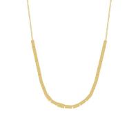 Collier de bijoux de titane, Acier titane, Plaqué d'or, bijoux de mode & pour femme, 465mm, Vendu par PC