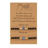 Evil Eye Schmuck Armband, Acryl, mit Kristall, blöser Blick, 2 Stück & unisex, Länge:ca. 6.3-11.8 ZollInch, verkauft von setzen