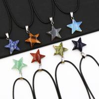 Gemstone Jewelry Pendant, Natural Stone, Star & Unisex 