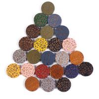 Schima Superba goutte, Plat rond, gravé, DIY, couleurs mélangées, 20mm, Environ Vendu par sac