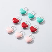 Sterling Silver Heart Pendants, 925 Sterling Silver, polished, DIY & epoxy gel 