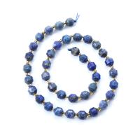 Natural Lapis Lazuli Beads, with Seedbead, Lantern, polished, DIY & faceted, blue Approx 14.96 Inch 