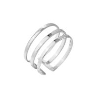 Plata de ley 925 Anillo de dedo Cuff, chapado, Ajustable & multicapa & para mujer, más colores para la opción, Vendido por UD