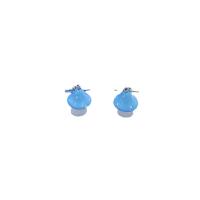 Resin Zinc Alloy Earring, with Zinc Alloy, mushroom, for woman 