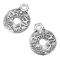 Zinc Alloy Jewelry Pendants, Donut, plated, Unisex & hollow Approx 1.5mm 