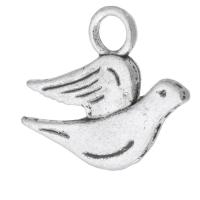 Colgantes Animales de Aleación de Zinc, Pájaro, chapado, unisexo, más colores para la opción, 20x17x2mm, agujero:aproximado 3mm, Vendido por KG