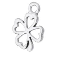 Zinc Alloy Clover Pendant, Four Leaf Clover, plated, Unisex & hollow Approx 2mm 