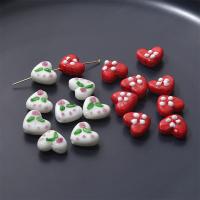 Raffinierte Glasperlen, Lampwork, Herz, DIY, keine, 15x18mm, Bohrung:ca. 1.5mm, verkauft von PC