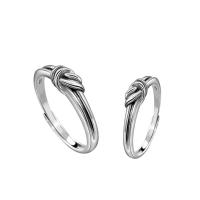 Anillos para Pareja, Plata de ley 925, chapado en platina real, Ajustable & Joyería, Vendido por UD