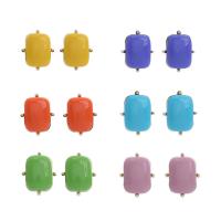 Resin Zinc Alloy Earring, with Zinc Alloy & for woman 