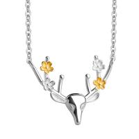 Collier de bijoux en argent , Argent sterling 925, gazelle, Placage, bijoux de mode & pour femme Environ 17.7 pouce, Vendu par PC