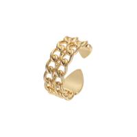 Brass Cuff Finger Ring, gold color plated, Adjustable & for woman 