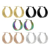 Stainless Steel Hoop Earring, 304 Stainless Steel, Vacuum Ion Plating, fashion jewelry & for woman 