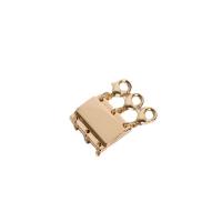 Brass Magnetic Clasp, plated, DIY 