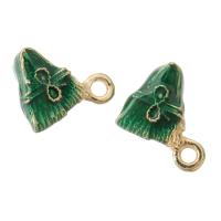 Zinc Alloy Enamel Pendants, Rice Dumpling, gold color plated, Unisex, green Approx 2mm, Approx 