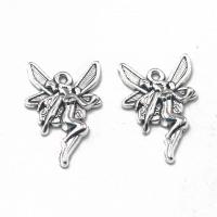 Zinc Alloy Jewelry Pendants, Angel, antique silver color plated, DIY 