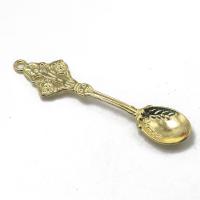 Zinc Alloy Jewelry Pendants, Spoon, gold color plated, DIY, golden 