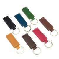 PU Leather Key Chain, with Iron, Unisex 