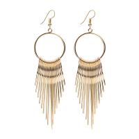 Fashion Fringe Earrings, Zinc Alloy, Tassel, plated, fashion jewelry & for woman 