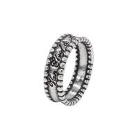 Acier inoxydable 304 bague, normes différentes pour le choix & avec le motif de lettre & pour homme, couleur originale, 6mm Vendu par PC