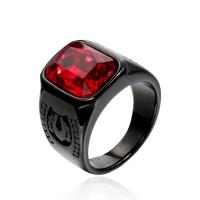 Acier inoxydable 304 bague, cadre, Placage ionique sous vide, normes différentes pour le choix & pour homme & avec strass, plus de couleurs à choisir, 17mm Vendu par PC