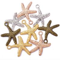 Zinc Alloy Jewelry Pendants, Starfish, plated, DIY Approx 4.5mm 