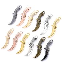 Zinc Alloy Jewelry Pendants, Dagger, plated, DIY Approx 1.5mm 