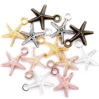 Zinc Alloy Jewelry Pendants, Starfish, plated, DIY Approx 2mm 