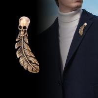 Zinc Alloy Brooch, plated, Halloween Design & for man 