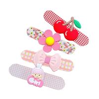 Children Hair Clip, Cloth, with Resin, handmade & for children, 100mm 