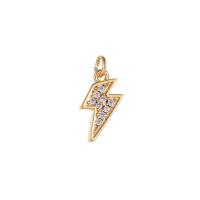 Cubique Pendentif en laiton zircon pavent, Placage de couleur d'or, styles différents pour le choix & pavé de micro zircon Vendu par PC