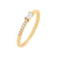 Cubic Zirconia Micro Pave Brass Finger Ring, gold color plated, micro pave cubic zirconia & for woman 