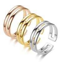 Titan Stahl Fingerring, Titanstahl, Modeschmuck & unisex, keine, 6x1.2mm, verkauft von PC